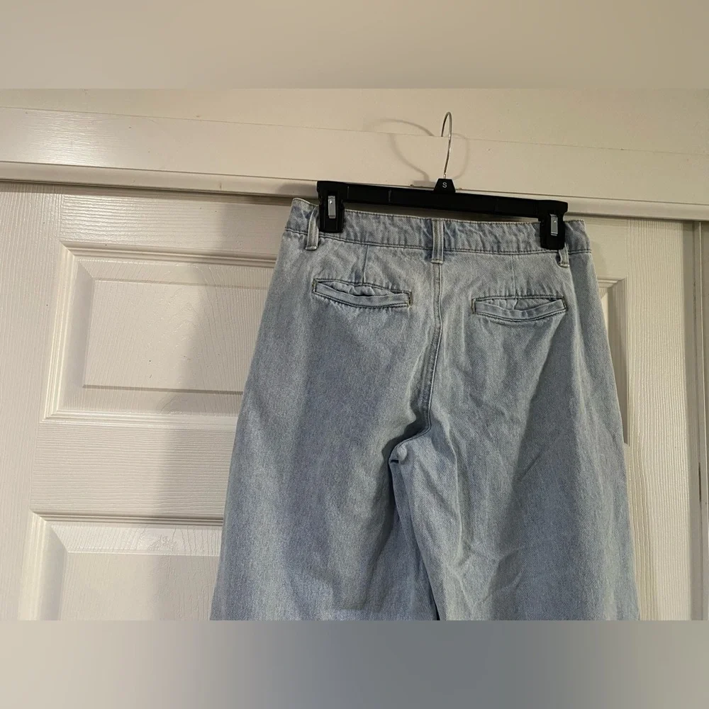 RSQ Women's Wide Leg Denim Cargo Jeans Size 26 - Picture 8 of 10